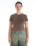 Aine Super Soft Baby Tee in Brown