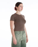 Aine Super Soft Baby Tee in Brown
