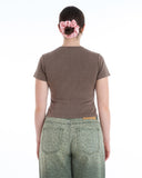 Aine Super Soft Baby Tee in Brown