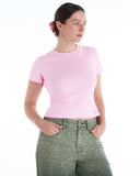 Aine Super Soft Baby Tee in Baby Pink