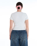 Aine Super Soft Baby Tee in White