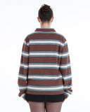 Ciara Polo Top in Classic Brown