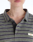 Ciara Polo Top in Vintage Grey