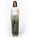 Niamh Low Rise Relaxed Jean in Green Animal Ombre Print