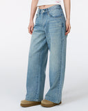 Niamh Low Rise Relaxed Petite Length Jean in Vintage Wash