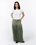 Niamh Low Rise Relaxed Petite Length Jean in Green Animal Ombre Print