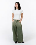 Niamh Low Rise Relaxed Petite Length Jean in Green Animal Ombre Print