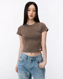 Aine Super Soft Baby Tee in Brown