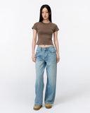 Aine Super Soft Baby Tee in Brown