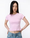 Aine Super Soft Baby Tee in Baby Pink