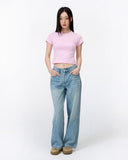 Aine Super Soft Baby Tee in Baby Pink