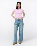 Aine Super Soft Baby Tee in Baby Pink
