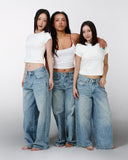 Niamh Low Rise Vintage Wash Jeans