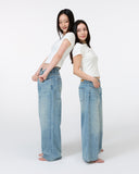 Niamh Low Rise Vintage Wash Jeans