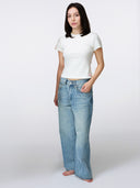 Niamh Low Rise Relaxed Petite Length Jean in Vintage Wash
